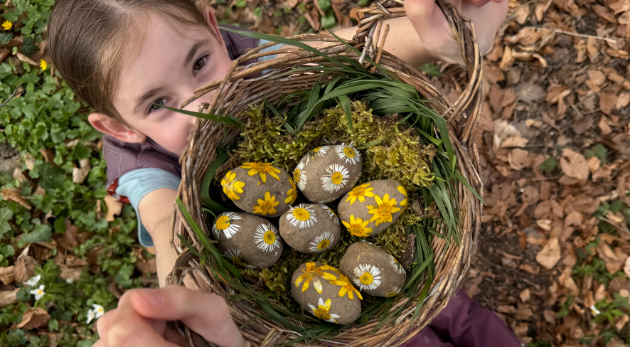 Seed bombs made of natural materials
