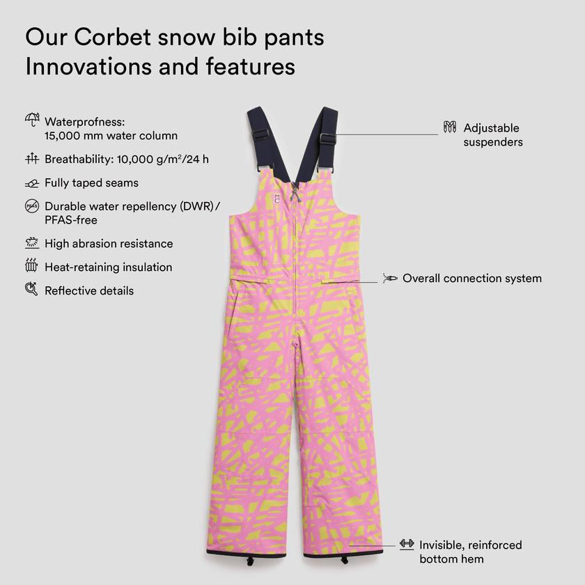 Corbet snow bib pants 