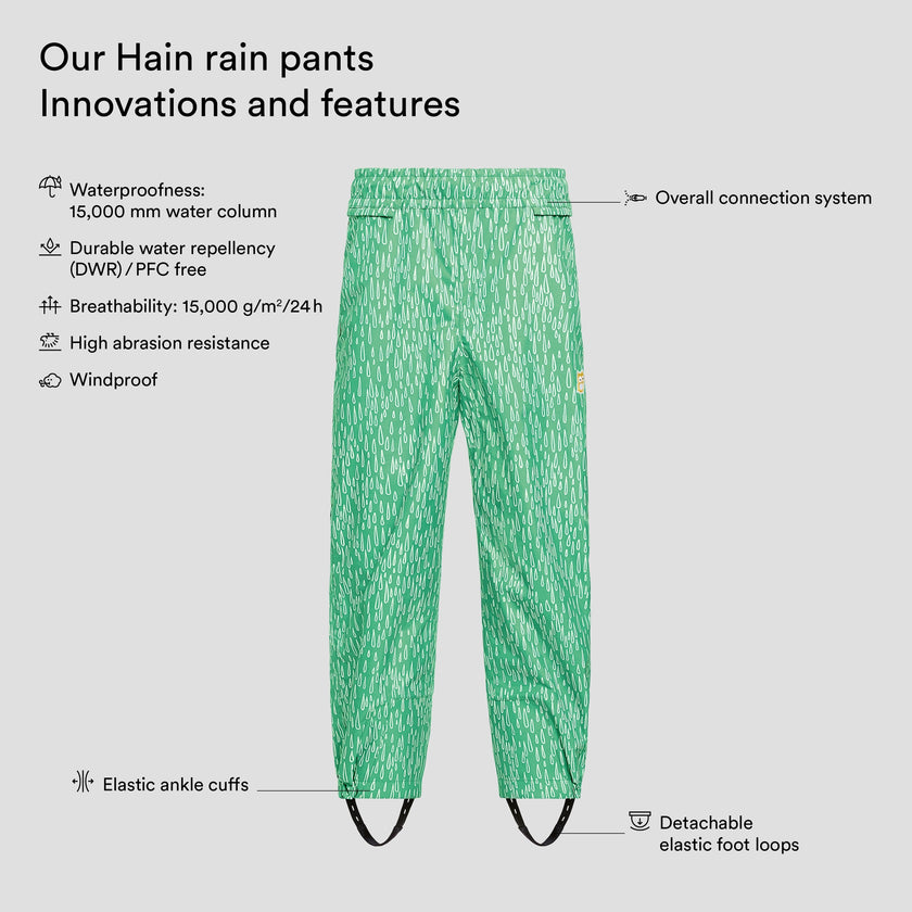 Hain rain pants 