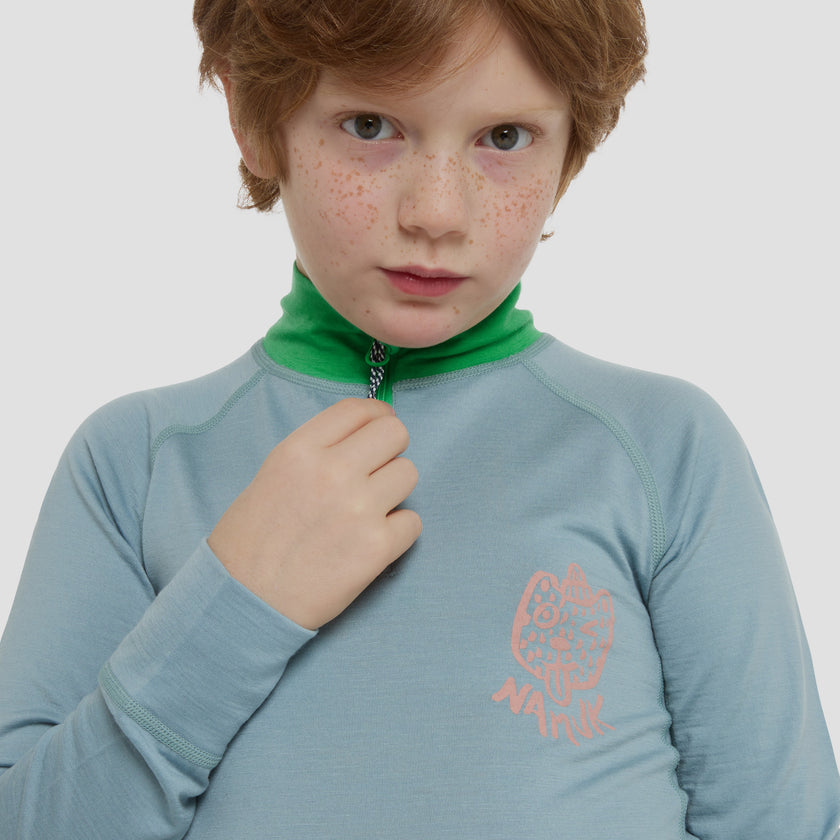 Honu Merino half-zip longsleeve 