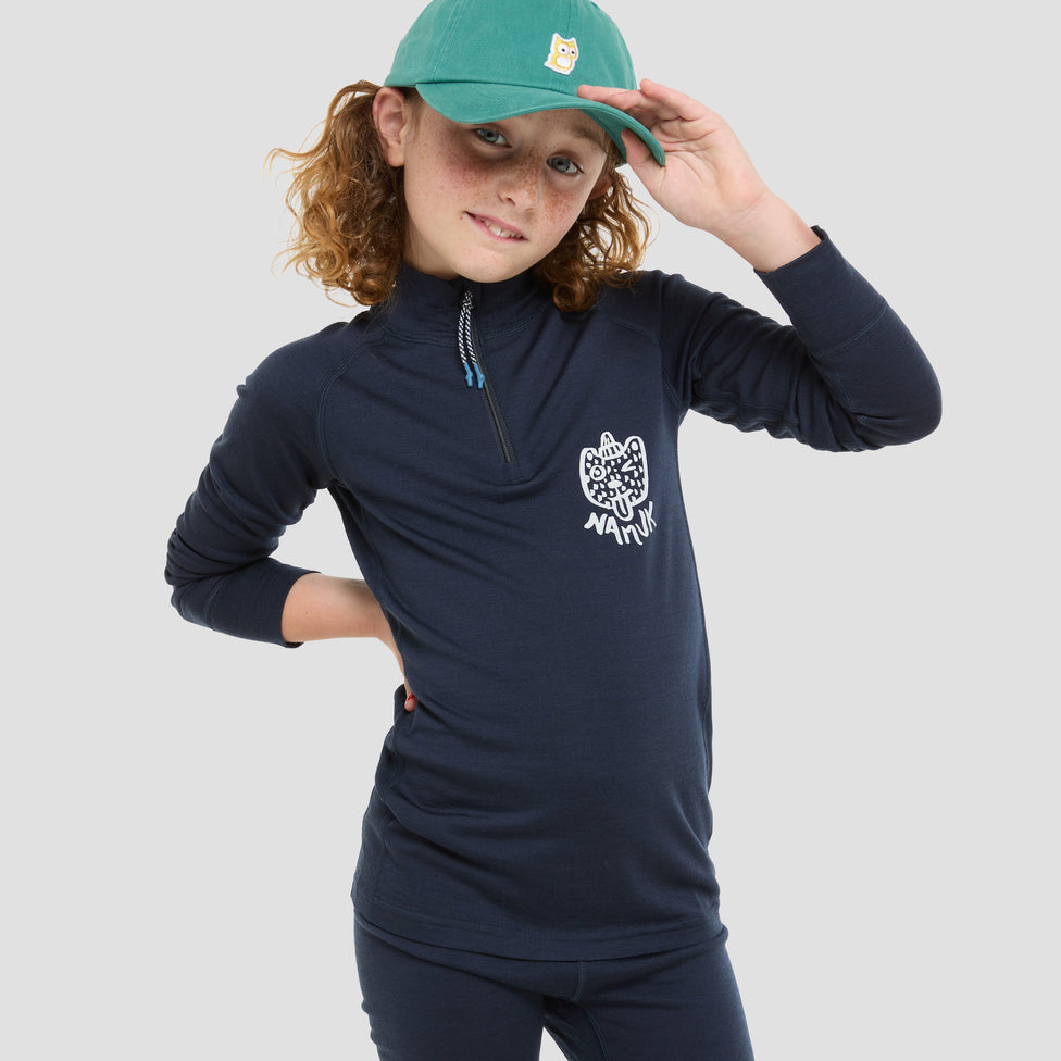 Honu Merino half-zip longsleeve 