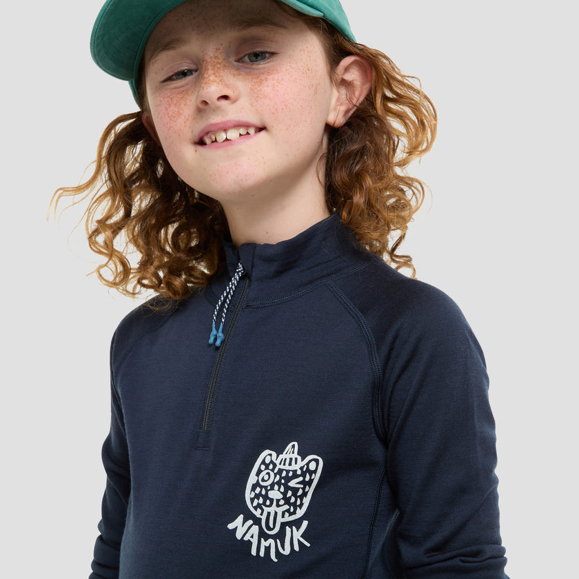 Honu Merino half-zip longsleeve 