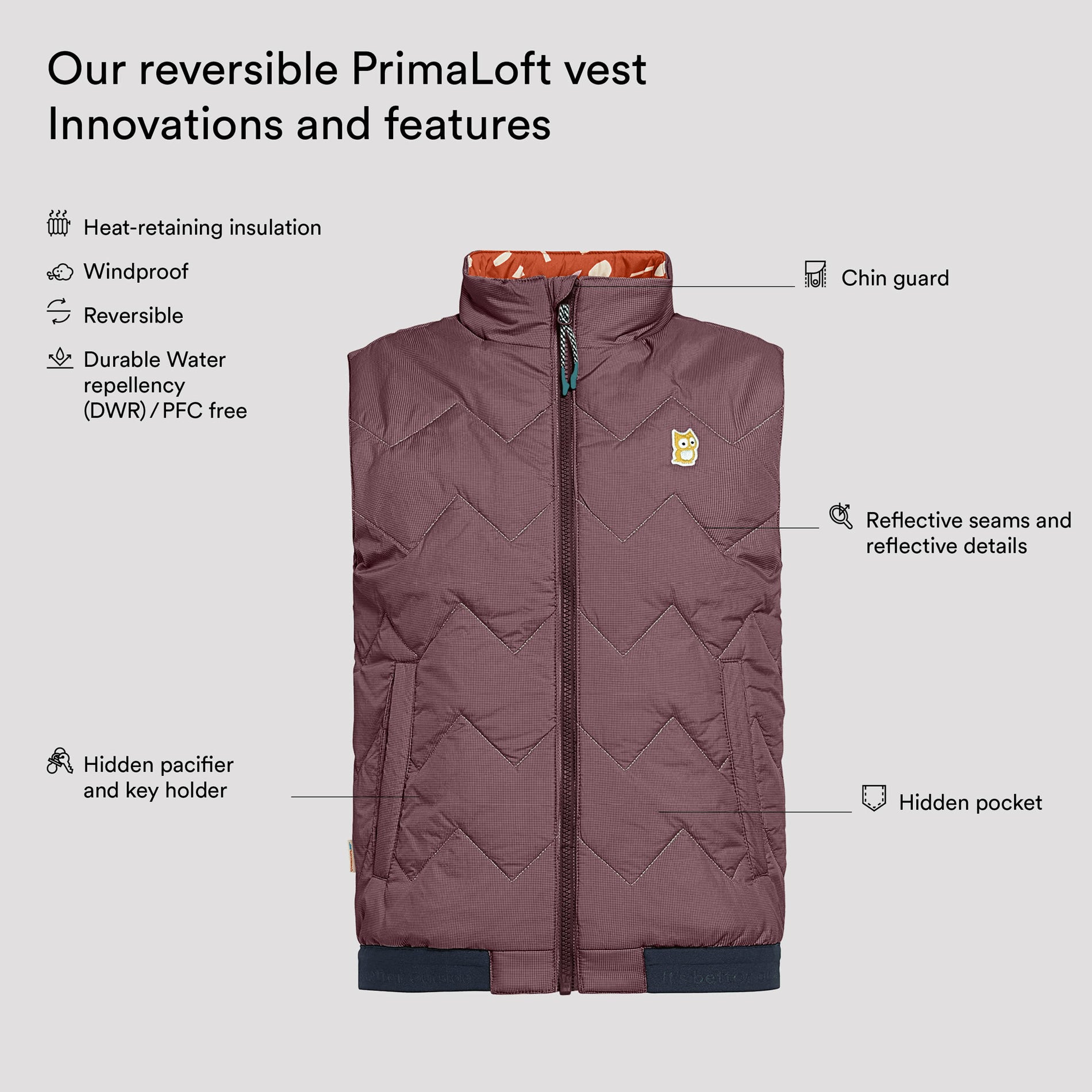Icon reversible PrimaLoft vest "Underground" (8)