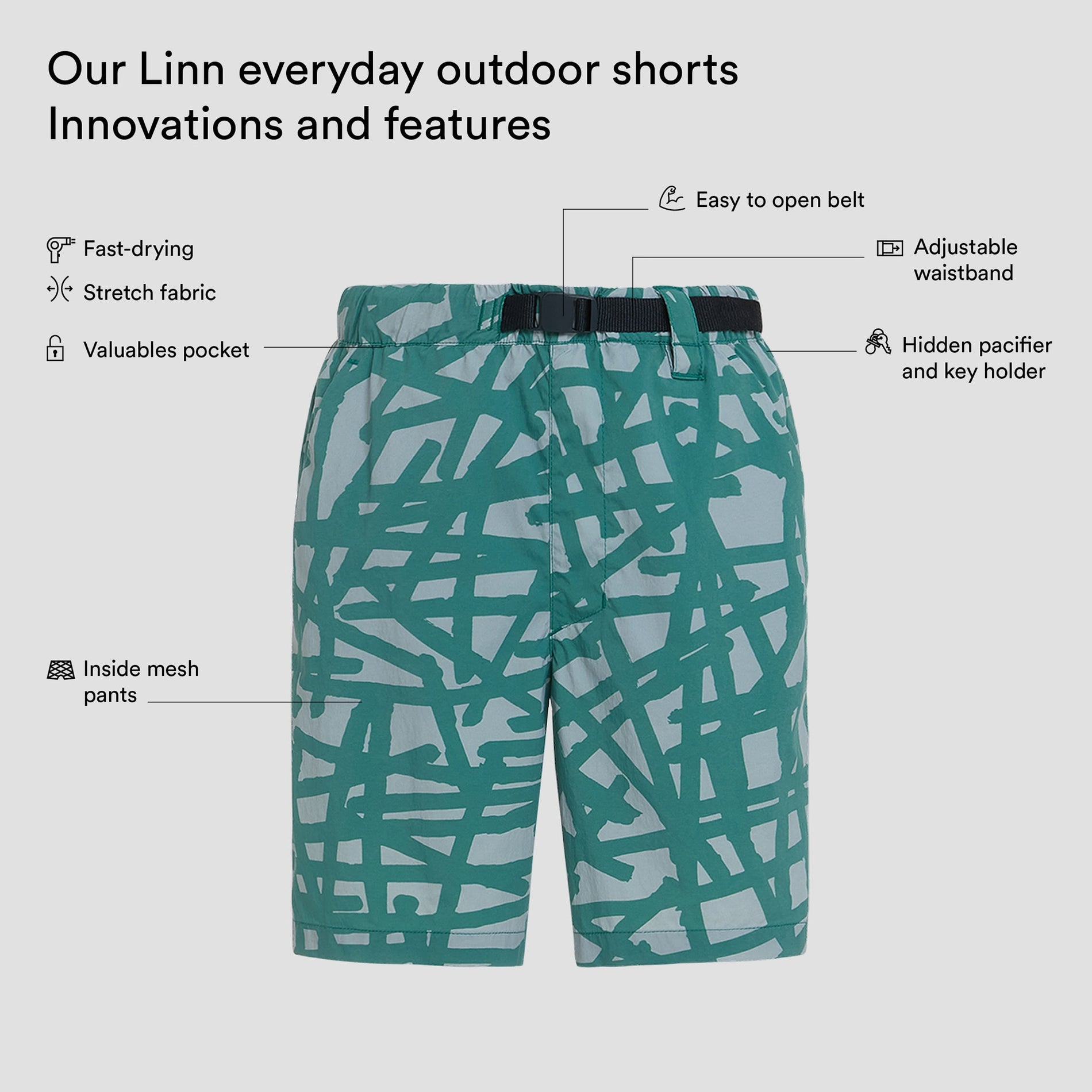 Linn everyday outdoor shorts "Nest" (4)