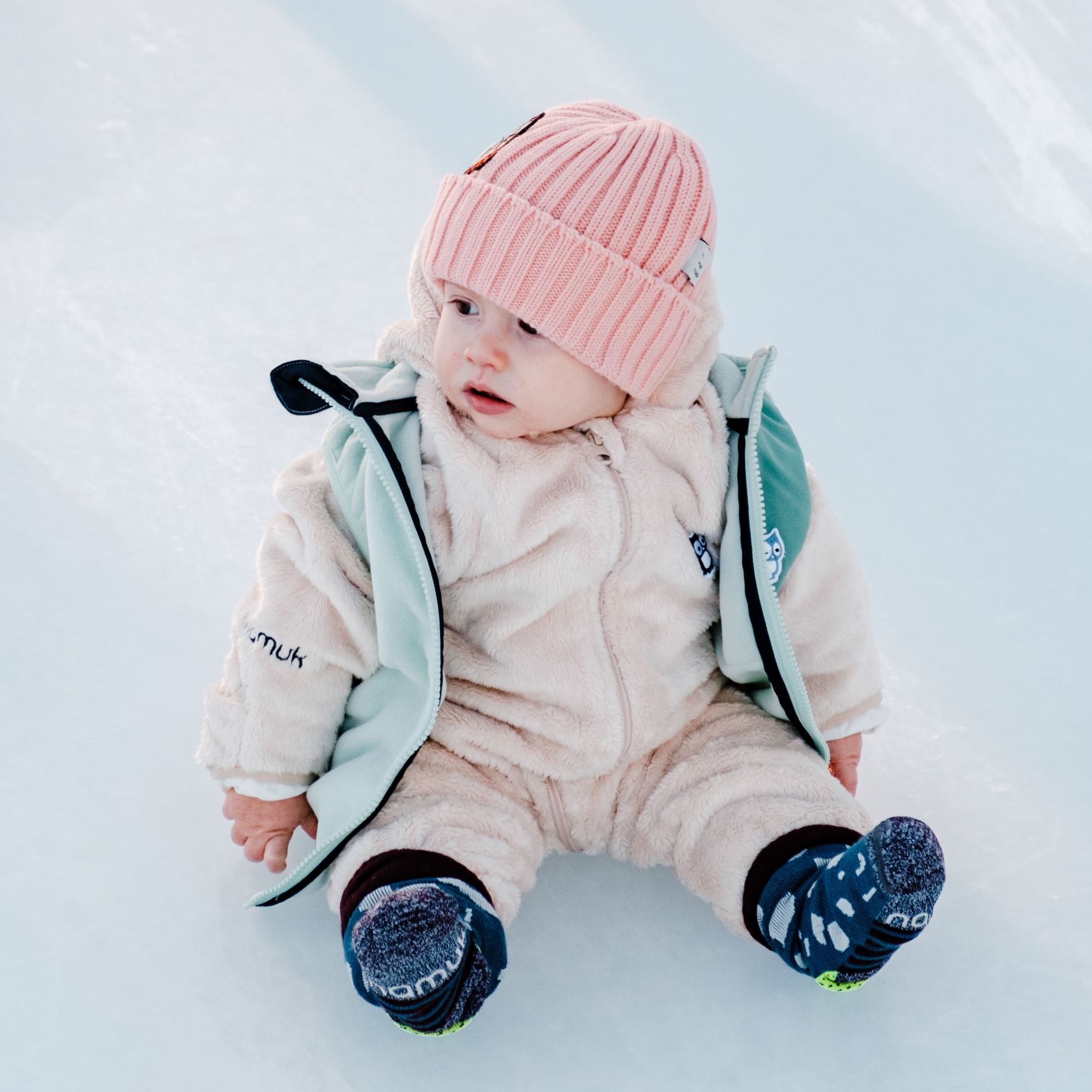 Mou High Loft fleece baby overall (2)